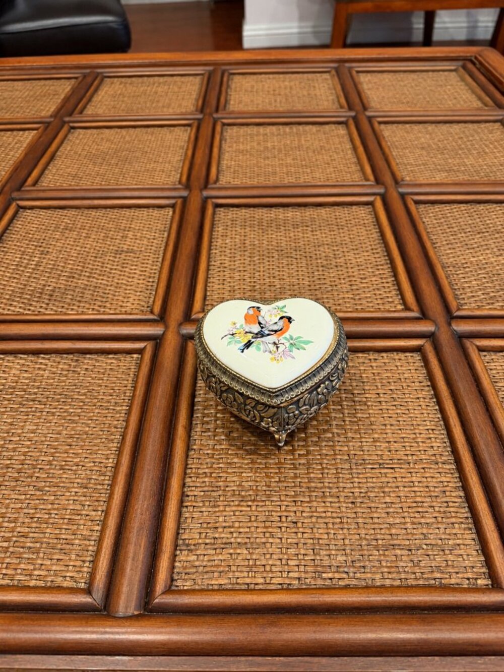 Vintage Japan Heart Shaped Music Box
